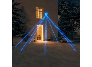 7860987286650 - Sweiko - Weihnachtsbaum-Lichterkette Indoor Outdoor 576 LEDs Blau 36 m