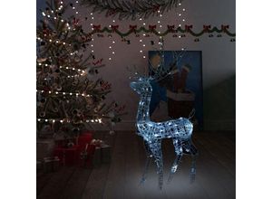 7860987326738 - Sweiko - LED-Rentier Acryl Weihnachtsdeko 140 LEDs 120 cm Kaltweiß