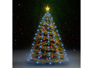 7860987458255 - Weihnachtsbaum-Lichternetz mit 210 LEDs Blau 210 cm