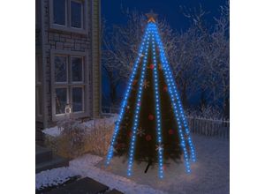 7860987458323 - Weihnachtsbaum-LichternetzKunstbaumWeihnachtsschmuck Weihnachtsdekoration mit 400 LEDs Blau 400 cm CIW33739 Maisonchic