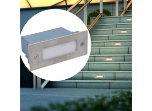 7860987498442 - Sweiko - LED-Wandeinbauleuchten für Treppen 12 Stk 44x111x56 mm