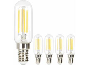 7879962109952 - 4 Stück led Gluehbirne E14 Vintage Lampe - T25 Leuchtmittel edison Light Bulb 2700K 4W Glühlampe Warmweiß Filament Retro Birne Glas Antike