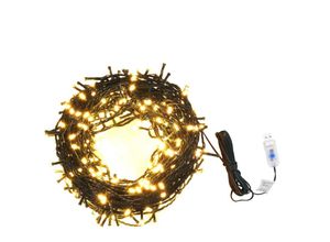 7890123960458 - Sweiko - Lichterkette mit 400 LEDs 40 m 8 Lichteffekte IP44 Warmweiß FF50692DE