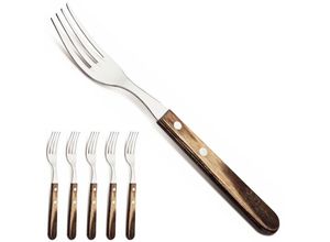 7891112197657 - Churrasco GAUCHO Steakgabel-Set im 6er-Blister Länge 210 mm