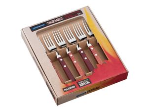 7891112197732 - 6 tlg JUMBO Steakgabel-Set bordeaux