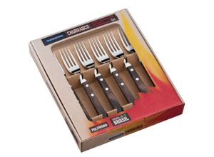 7891112197749 - 6 tlg JUMBO Steakgabel-Set braun