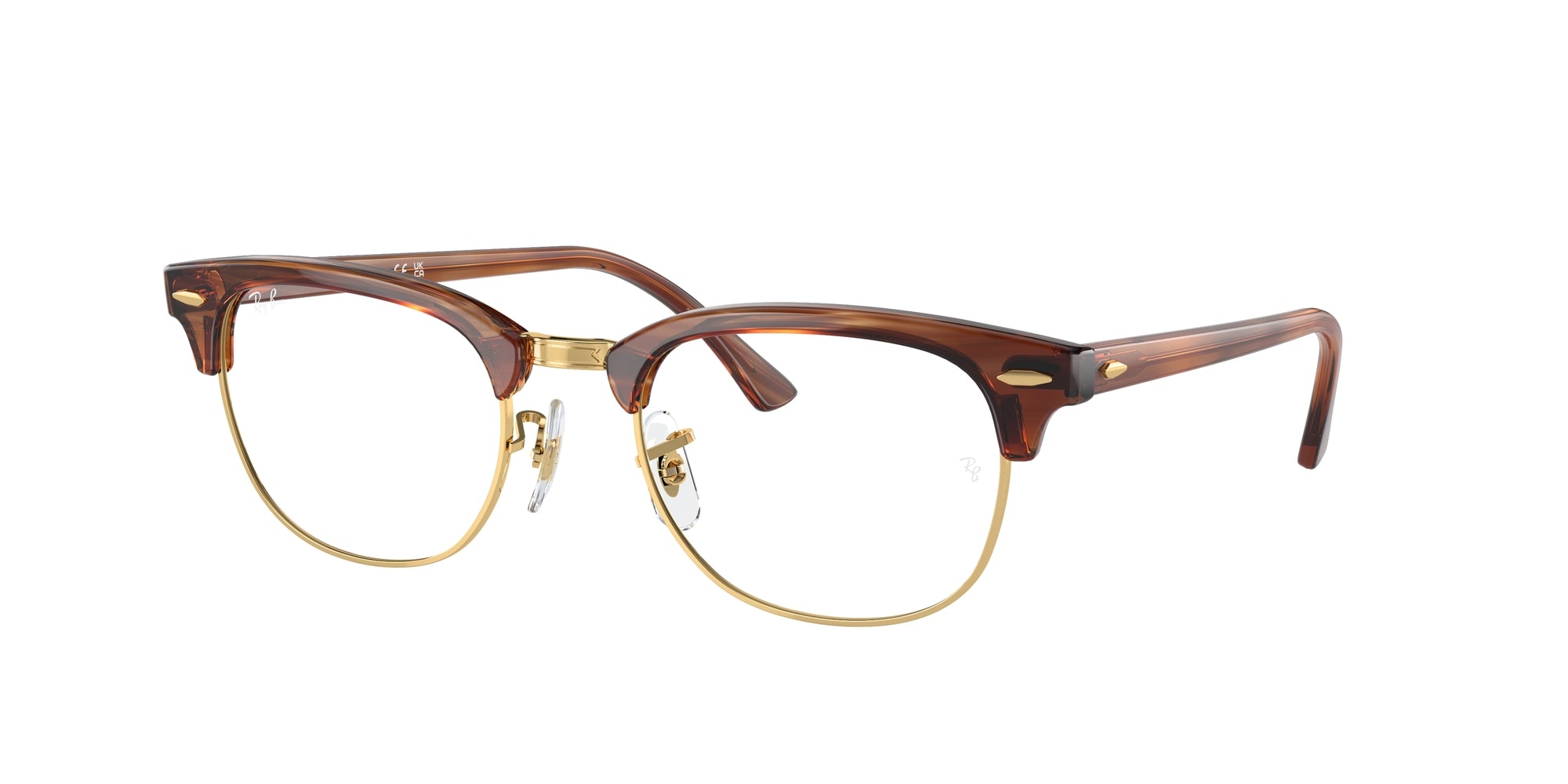 7895653291317 - Unisex RX5154 CLUBMASTER 8375 Rahmen von BRILLEN Acetat Schildkröte Transparent Quadratisch Normal