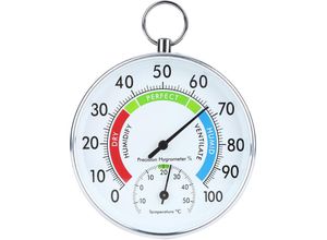 7906815625243 - Eosnow Innenthermometer Hygrometer Wandbehang Temperatur-Feuchtigkeitsmessgert für Zuhause Lager Büro