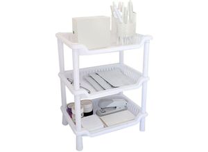 7906815632425 - 3-stufiger Badezimmer-Arbeitsplatten-Organizer abnehmbares multifunktionales Make-up-Aufbewahrungsregal für Badezimmer Küche Schlafzimmer - Eosnow