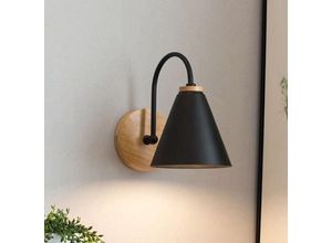 7906815671240 - Eosnow - Korridor-Wandlampe Eisen-Lampenschirm Wandmontage gebogenes Licht für Schlafzimmer Wohnzimmer Arbeitszimmer ohne Glühbirne Schwarz