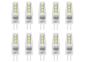 7906815704061 - Jeffergarden - 10 Stück G4 8LED Licht 2835 Lampenchips 2 w 360 Winkel PC-Lampe für Home Office 220 v weißes Licht