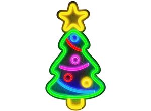 7906815707192 - Led Neon Lichter Weihnachtsbaum Form Licht Zeichen usb Nacht Lampe Home Party Hochzeit Dekoration Party Geschenke Neujahr Ornament - Eosnow