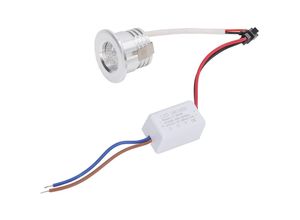 7906815711915 - Eosnow - Mini-COB-Einbaustrahler stabile Wrmeableitung LED-Deckeneinbaustrahler 3 w silberner Lampenkrper AC85-265 v natürliches Licht 4000 k