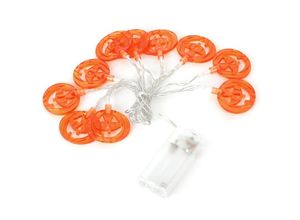 7906815729545 - Eosnow - 2 m flache Kürbis-Lichterkette 10 LEDs dekoratives Halloween-Licht für Horror-Partys zu Hause