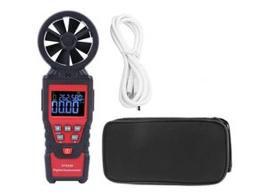 7906815747167 - HT625B Handheld Digital Anemometer Luftstrom Geschwindigkeit Messgert Temperatur Luftfeuchtigkeit Tester Messgert