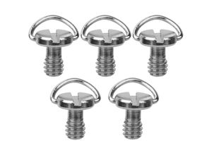 7906815780324 - Eosnow - 5PCS 1 4 Kamera Schraube für Schnellwechselplatte 1 4 Zoll Klapp C-Ring-Adapter Stativ Einbeinstativ