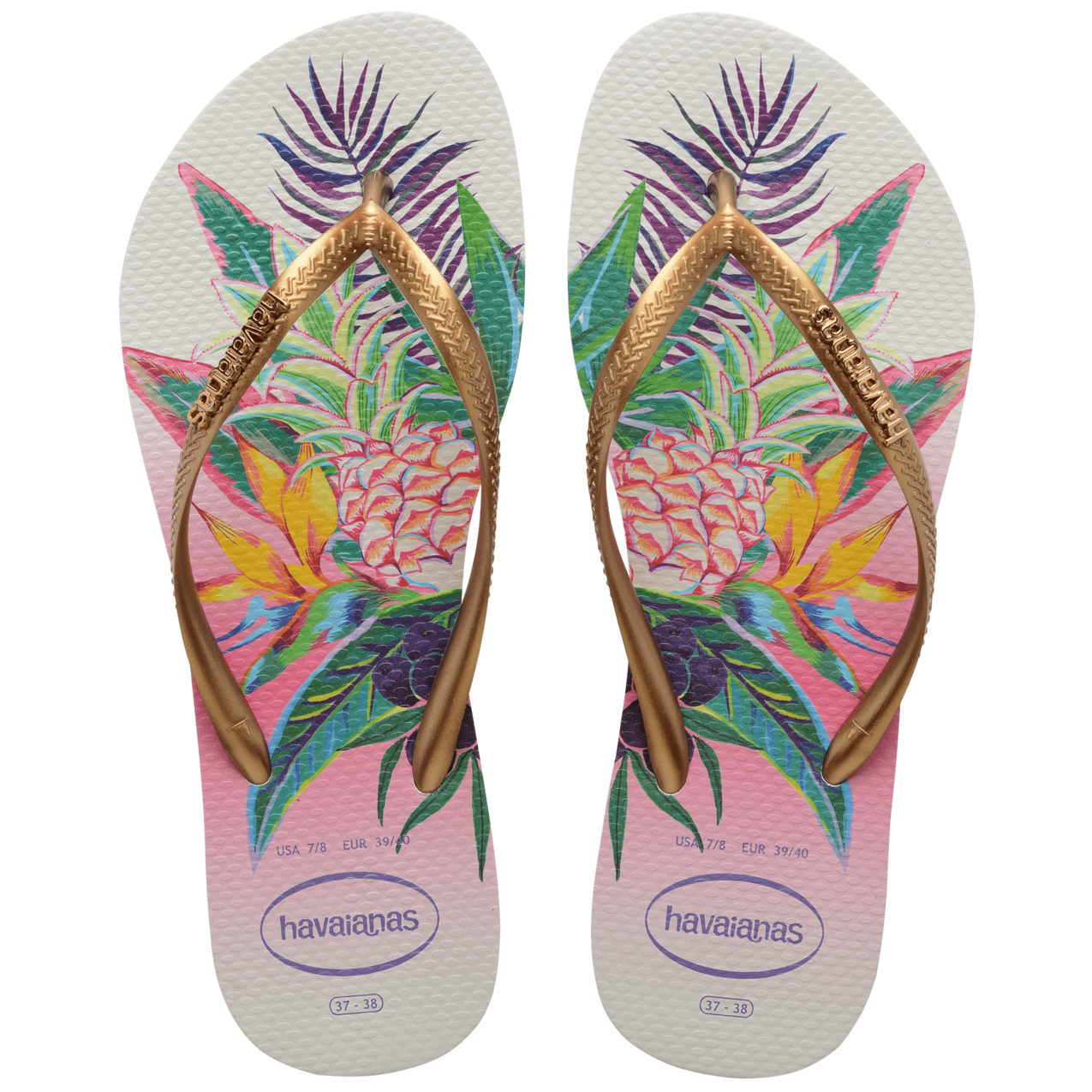 7909690439134 - Flip-Flops für Frauen Slim Tropical