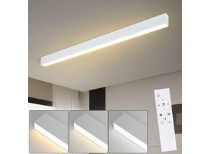 7932880276608 - Deckenlampe led Deckenleuchte Dimmbar Schlafzimmer - Modern Design Wohnzimmer Lang Deckenbeleuchtung Küchenlampe mit Fernbedienung für Küche Büro