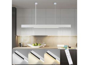 7932880277070 - Led Pendelleuchte Esstisch Hängelampe Schlafzimmer - Modern Esstischlampe Dimmbar mit Fernbedienung Linear Design Hängeleuchte 150CM Höhenverstellbar