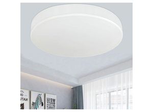 7946976465890 - Deckenleuchte led Deckenlampe Schlafzimmer - Rund Stoff Schlafzimmerlampe mit Stoffschirm Modern Wohnzimmerlampe Küchelampe für Wohnzimmer Küche Flur