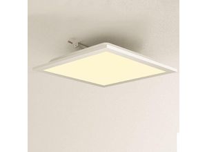 7946976467702 - Led Panel led Deckenleuchte Flach Rechteckig Leuchten Deckenlampe für Büro Wohnzimmer Badezimmer Küche Balkon Bad Flur Keller 45X45cm - 3000K