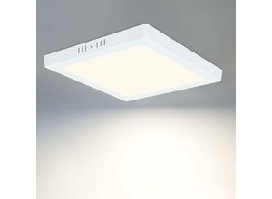 7946976469164 - Led Deckenleuchte Flach Deckenlampe - Modern Led Lampe Weiß lampe 18W IP44 Wasserfest für Küche Büro Wohnzimmer Badezimmer Flur Ø225CM 4000K - ZMH