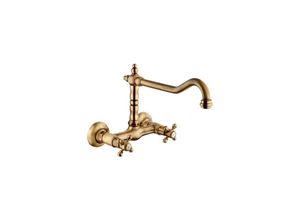 8000177316142 - Paini France Robinetterie - tiffany Wand-Spültischarmatur Retro Altbronze pf Robinetterie