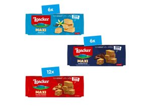 8000380198443 - Loacker Maxi Waffeln 200 g verschiedene Sorten 24er Pack