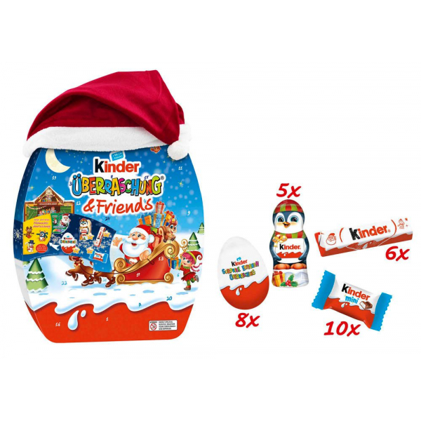 8000500426876 - Überraschung & Friends Adventskalender Schokolade 3700 g 8000500426876 370 Gramm