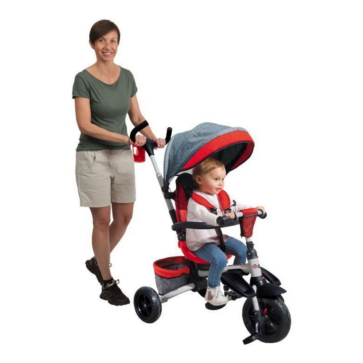 8001011286379 - Dreirad On & Go Moovi Explore Rot Convertible Biegsam Drehung des Sitzes 8001011286379 - Dreirad On & Go Moovi Explore Rot Convertible Biegsam Drehung des Sitzes