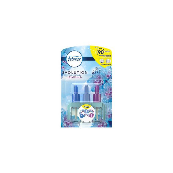 8001090839251 - febreze 3er-Set Raumduft-Nachfüller Febreze 3Volution - Aprilfrisch je 20 ml