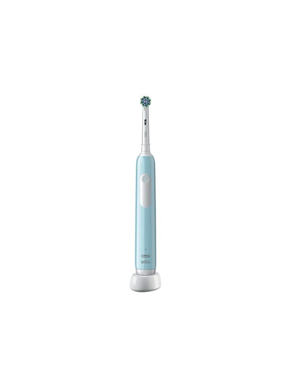 8001090914132 - Oral-B Pro 1 Cross Action Caribbean Blue mit Reiseetui Elektrische Zahnbürste