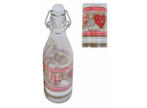 8001691852314 - Buri - Drahtbügelflasche Country Love 05L Bügelverschluss Saftflasche Trinkflasche