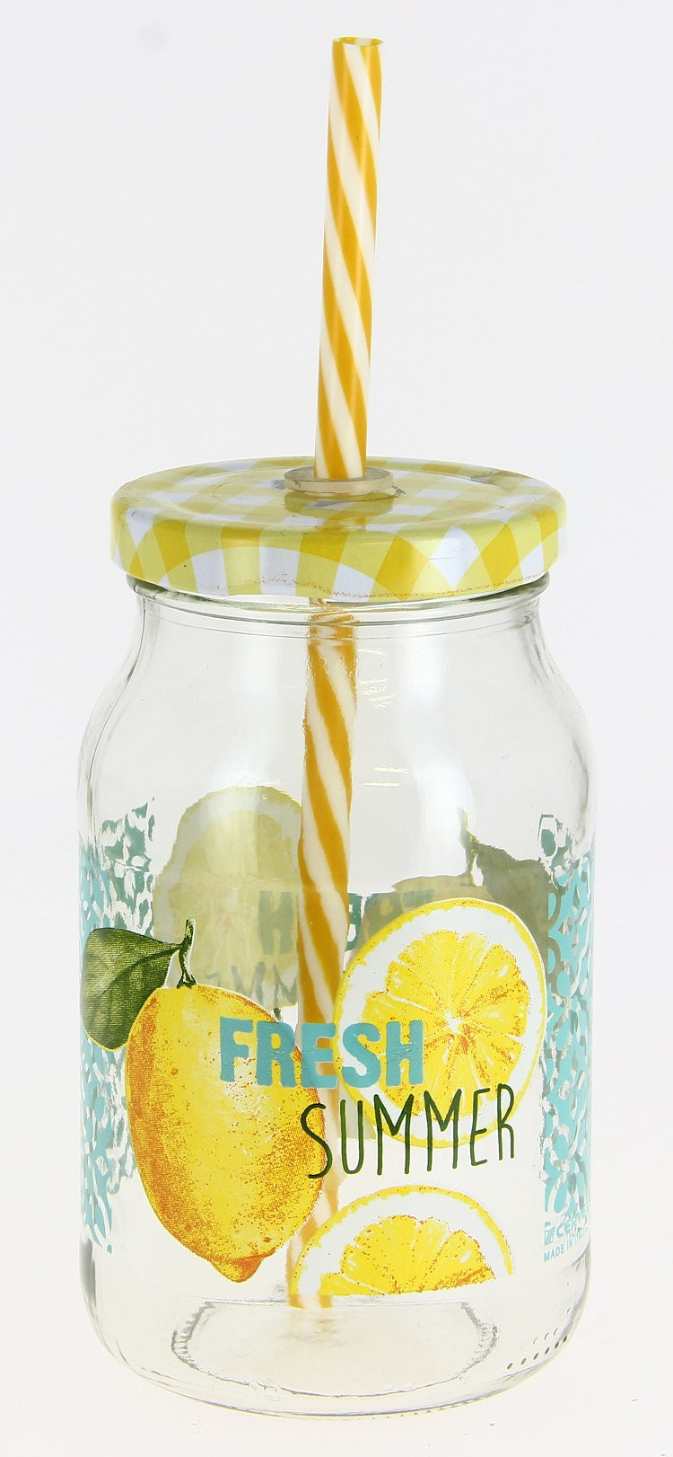 8001691904440 - Trinkglas m Strohhalm Fresh Summer 450 ml