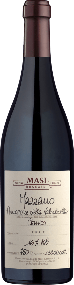 8002062000143 - Masi Mazzano Amarone della Valpolicella Classico - ab 6 Flaschen in der Holzkiste