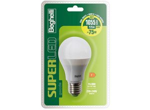 8002219871237 - Beghelli - LED-Lampe 11W SuperLED Drop E27 Natürliches Licht 4000K 56911BL