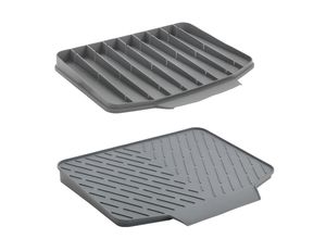 8002523204950 - Abtropfmatte METALTEX Gravity-Duo grau B4000cm T3300cm Kunststoff Geschirrständer beidseitig verwendbare Abtropfmatte 8002523204950 - Abtropfmatte METALTEX Gravity-Duo grau B4000cm T3300cm Kunststoff Geschirrständer beidseitig verwendbare Abtropfmatte