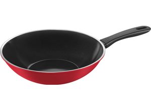 8003150521663 - Wok BALLARINI Caprera rot B293cm H108cm L471cm Ø28cm Pfannen Keramikbeschichtung Thermopoint bunt Made in Italy