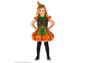 8003558018550 - Kinderkleid Kürbishexe orange grün