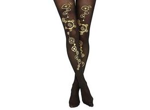 8003558293490 - Strumpfhose Steampunk schwarz gold