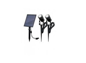 8003910110335 - Velamp - Kit zwei blackbird sl368-solargeladene led-strahler-6w 3000k