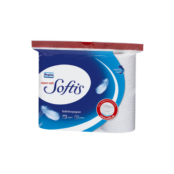 8004260460316 - Toilettenpapier Softis 6265362008 4-lagig weiß 100 Blatt   Rolle 8004260460316 9 Rolle