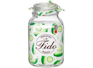 8004360063820 - Vorratsglas Fido Glas (Set 6-tlg 6 Stück 30l Fassungsvermögen) luftdicht verschließbar mit Bügelverschluß weiß 8004360063820 - Vorratsglas Fido Glas (Set 6-tlg 6 Stück 30l Fassungsvermögen) luftdicht verschließbar mit Bügelverschluß weiß