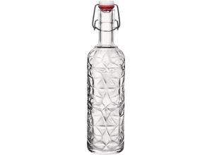 8004360089530 - Trinkflasche BORMIOLI ROCCO Oriente Glasflasche 145 l mit Bügelverschluss transparent H3240cm Glas Trinkflaschen aus Glas ideal für Vorrat Servieren oder Selbstgemachtes