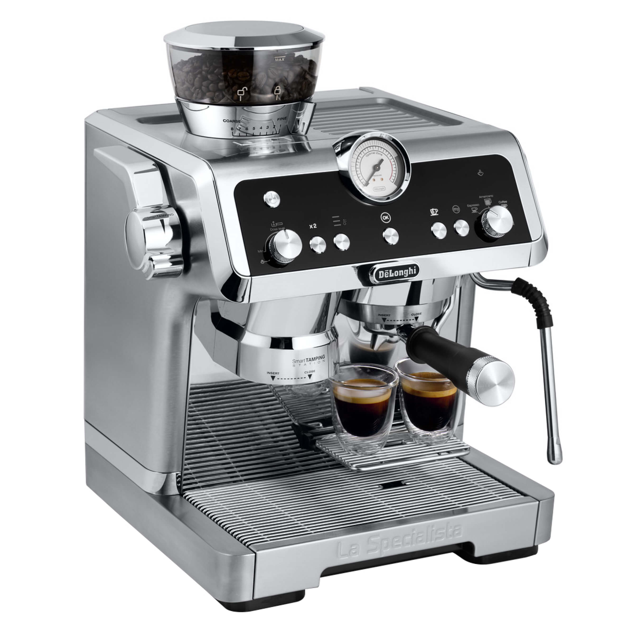 8004399019942 - DeLonghi Espressomaschine La Specialista Prestigio EC9355M integriertes Mahlwerk inkl Selezione Espresso im Wert von UVP € 649 silberfarben