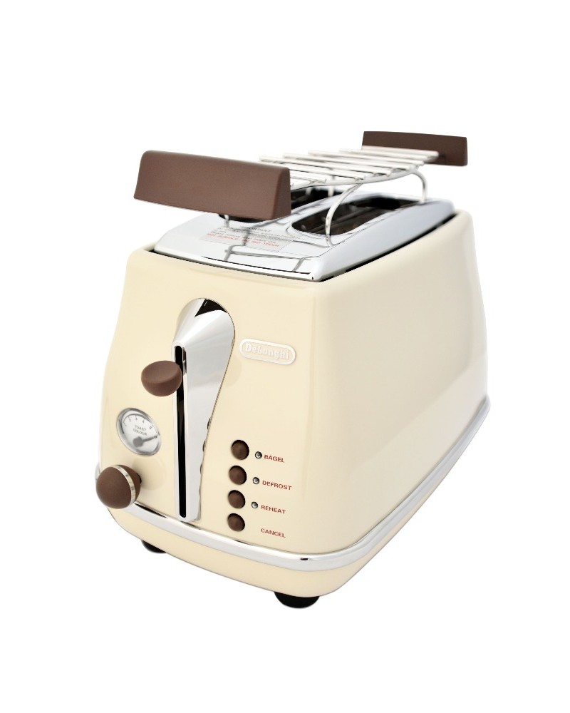 8004399761322 - CTOV 2103 BG Icona Vintage CTOV 2103BG Zwei-Schlitz-Toaster creme   beige CTOV 2103 BG 8004399761322