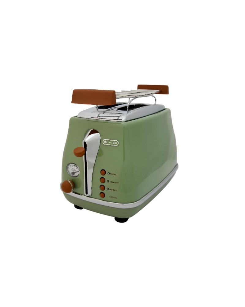 8004399761346 - CTOV 2103 GR Icona Vintage CTOV 2103GR Zwei-Schlitz-Toaster olive grün CTOV 2103 GR 8004399761346