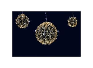 8004927104898 - Giocoplast Natale - Lucciolona ball 120 led durchmesser 30cm warmweiss mit 24 blash durchmessern 30cm 144 10489 14410489