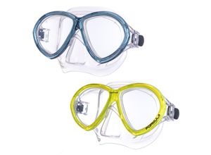 8005115900452 - SALVAS Tauch Maske Formula Schnorchel Schwimm Brille Beschlag Silikon Erwachsene Farbe Blau schwarz