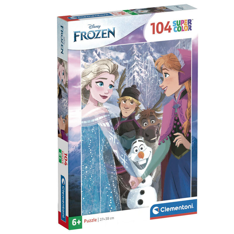 8005125257423 - Jigsaw Puzzle Super Color Disney Frozen 104pcs